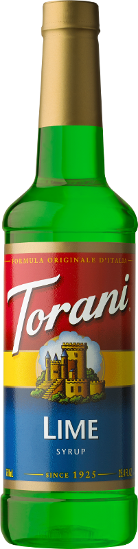 Torani Lime Flavoring Syrup  Drink Mix  Handcrafted Soda Flavoring  25.4 Oz