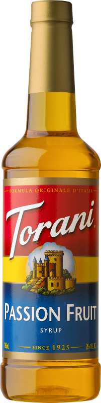 Torani Original Passion Fruit Syrup  Authentic Coffeehouse  Tea and Soda Syrup  25.4 Oz