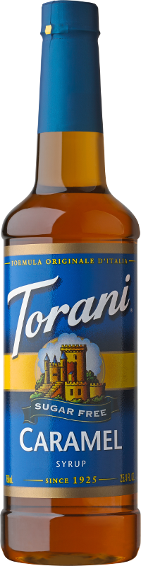 Torani Sugar Free Caramel Flavoring Syrup  Coffee Flavoring  Drink Mix  25.4 Oz