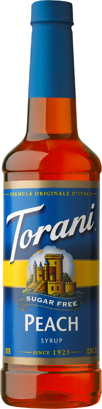 Torani Sugar Free Peach Flavoring Syrup  Tea Flavoring  Drink Mix  25.4 Oz