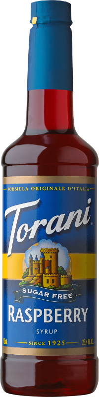 Torani Sugar Free Raspberry Flavoring Syrup  Handcrafted Soda Drink Mix  25.4 Oz