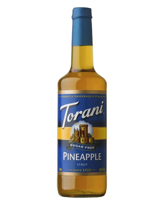 Torani Sugar Free Pineapple Syrup (750ML Bottle)