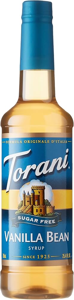 Torani Sugar Free Vanilla Bean Syrup (750ML Bottle)