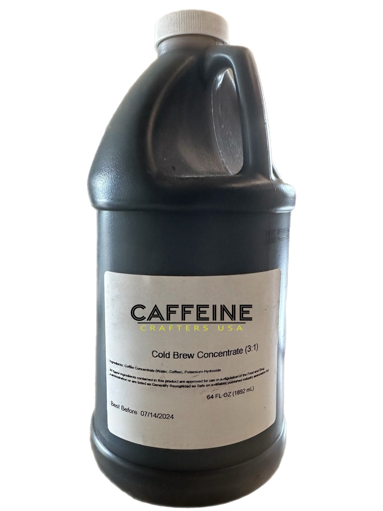 Cold Brew Concentrate 3:1 Ratio 64oz 