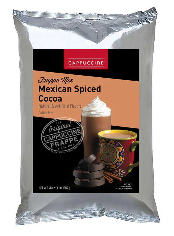 Cappuccine Mexican Spiced Cocoa 3lb Bag