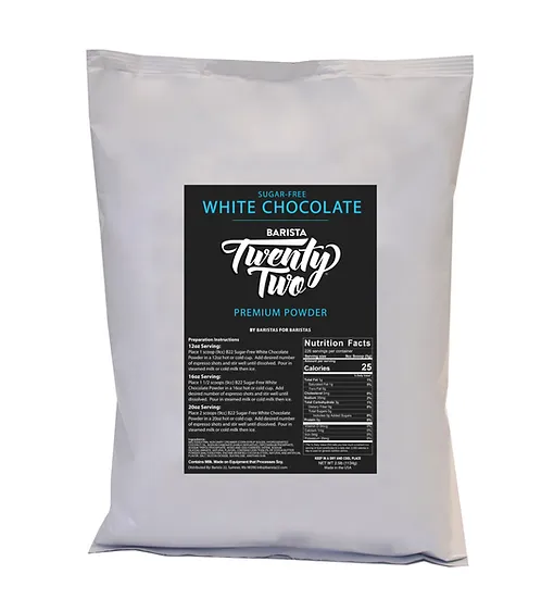 Barista 22 Sugar Free White Chocolate Powder 2.5lb Bag