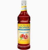 Monin Pomegranate Syrup Sugar Free 1 Liter