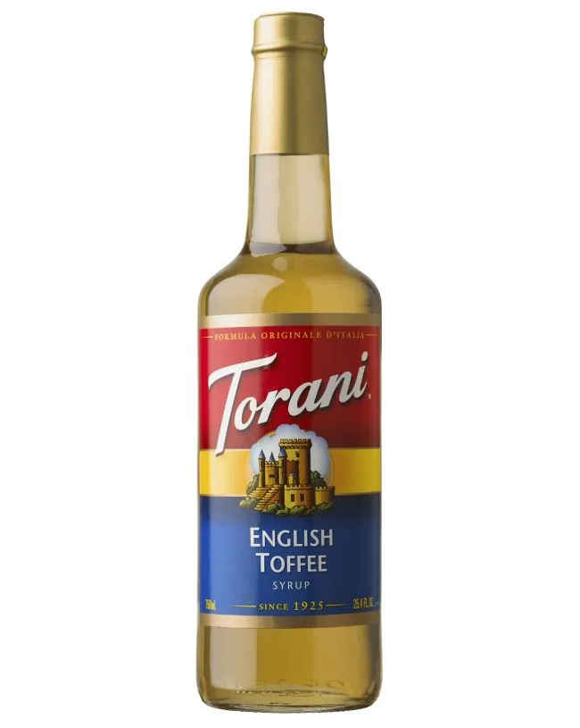 Torani English Toffee Syrup (750ML Bottle)