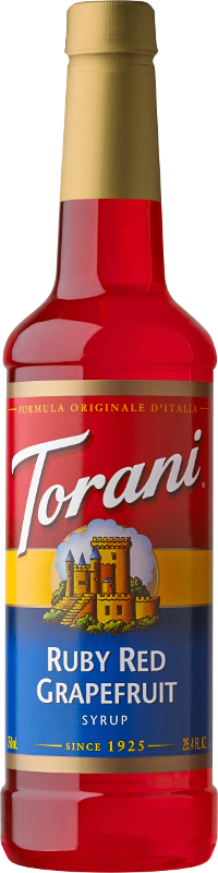 Torani Ruby Red Grapefruit Syrup (750ML Bottle)