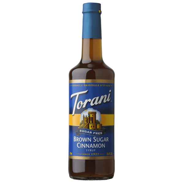 Torani Sugar Free Brown Sugar Cinnamon Syrup (750ML Bottle)