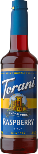 Torani Sugar Free Raspberry Syrup (750ML Bottle)