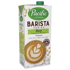 Pacific Foods Baristas Series Soy Original Beverage Milk Qty: 12 32oz Cartons