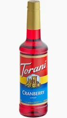 Torani Cranberry Syrup (750ML Bottle)