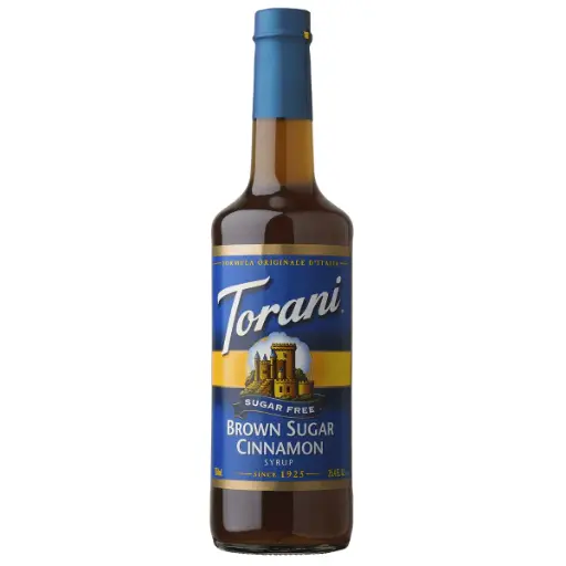 Torani Sugar Free Brown Sugar Cinnamon Syrup (750ML Bottle)