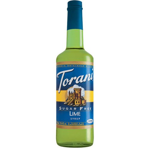 Torani Sugar Free Lime Syrup  (750ML Bottle)